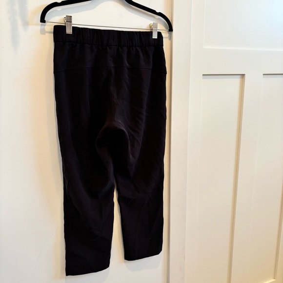 Lululemon Womens Cropped Pant Black Size 4 Drawstring Elastic Waist Pockets - Picture 6 of 16